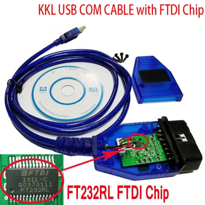 FTDI Ĩ VAG 409-1 Vag- Com vag 409 kkl OBD2 USB ̺, OBD ĳ ĵ  ̽, ƿ, Ʈ, ٰ, ڴ KKL 409 ̺